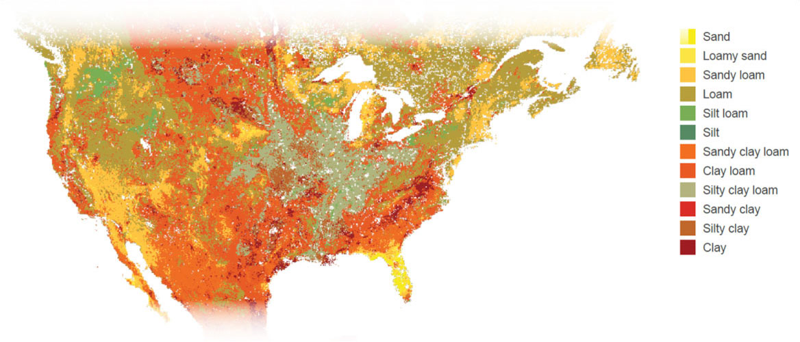 养分吸收基础-美国土壤地图