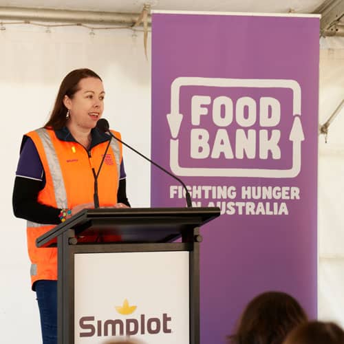 Brianna Casey, CEO Foodbank Australia Food Bank Australia's Brianna Casey