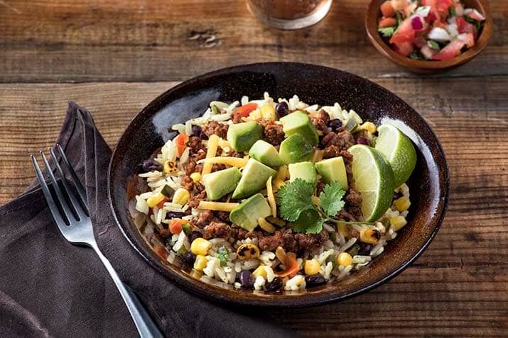 Cilantro LIme Rice Taco Bowl