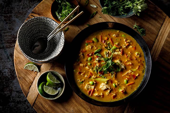 Thai Curry Basil Soup