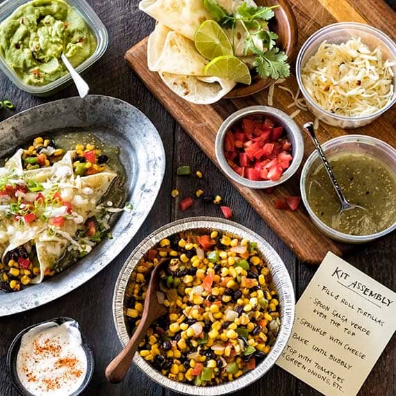 Salsa Verde Enchiladas Take Home Kit Recipe