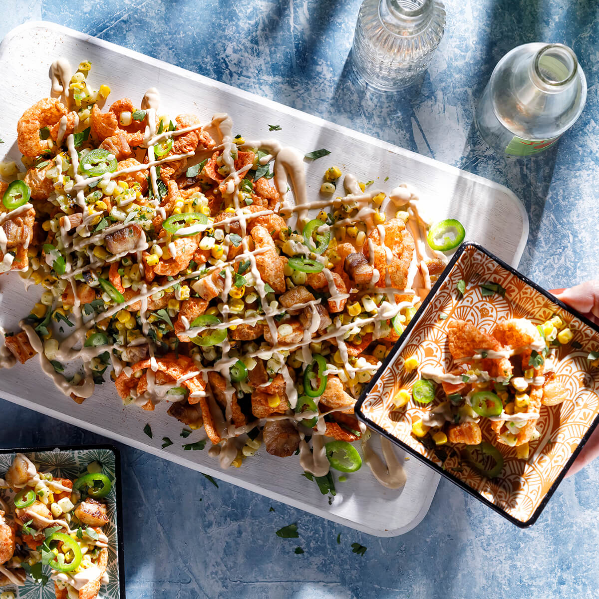 Spicy Pork Rind Nachos Recipe