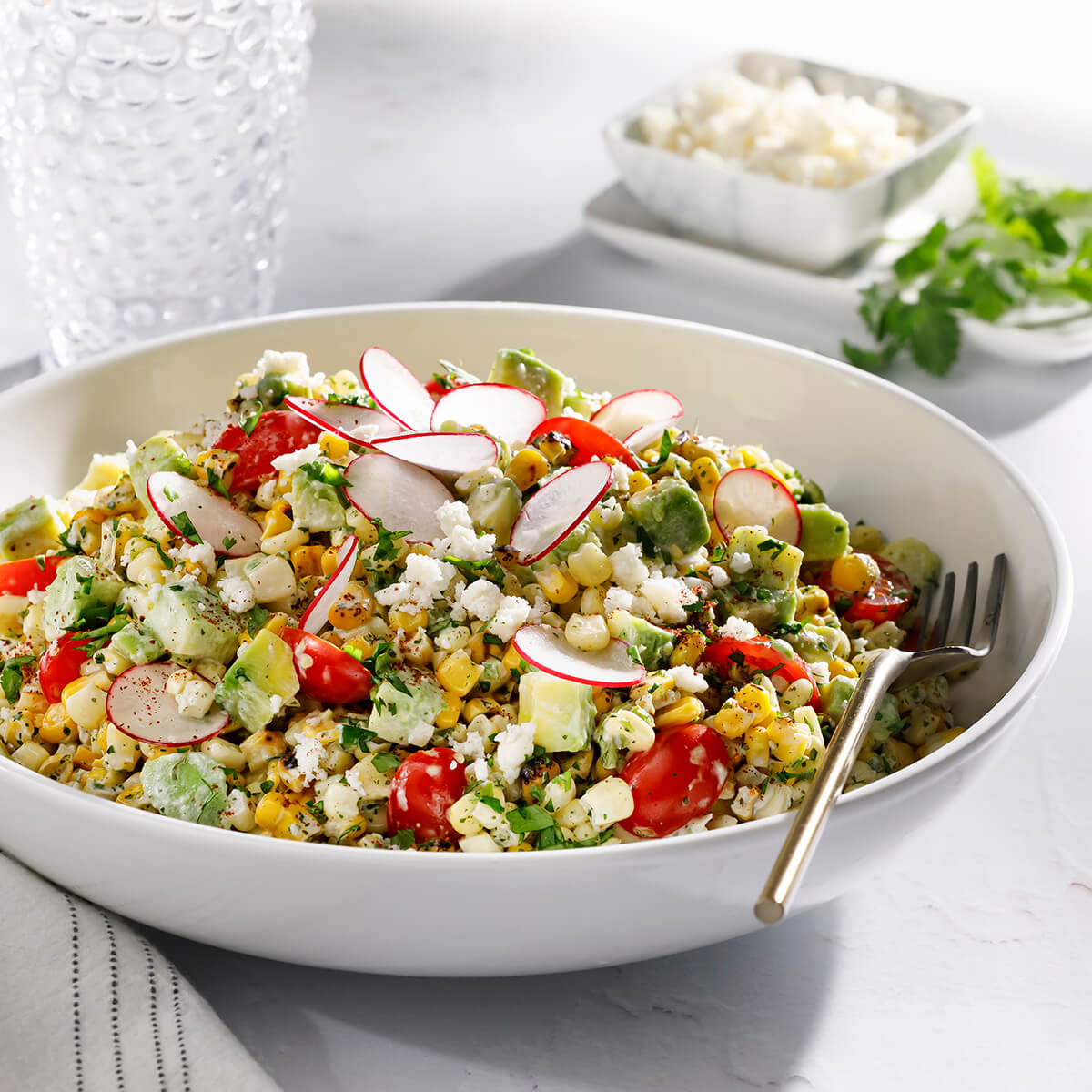 Street Corn and Avocado Salad Recipe
