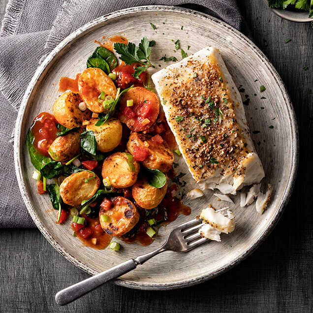 Baby Bakers with Tomatoes and Spinach Recipe