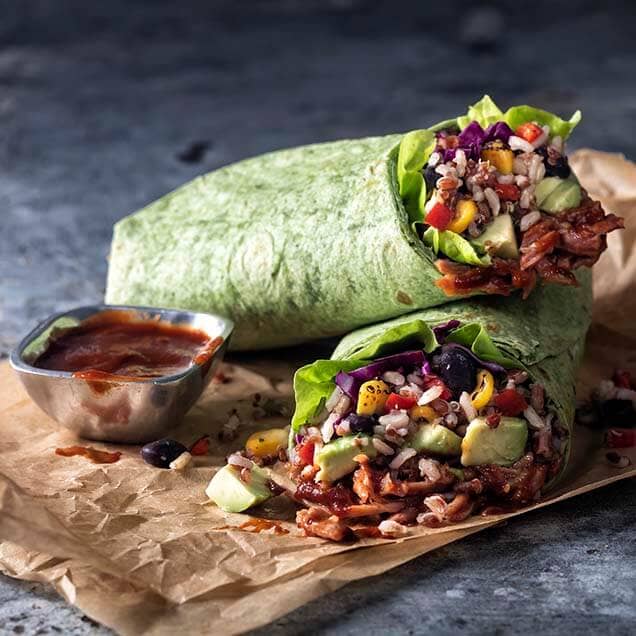 Healthy Choice Bbq Seasoned Pork Wrap BBQ Pork and Exotic Grain Wrap Recipe | Simplot Foods