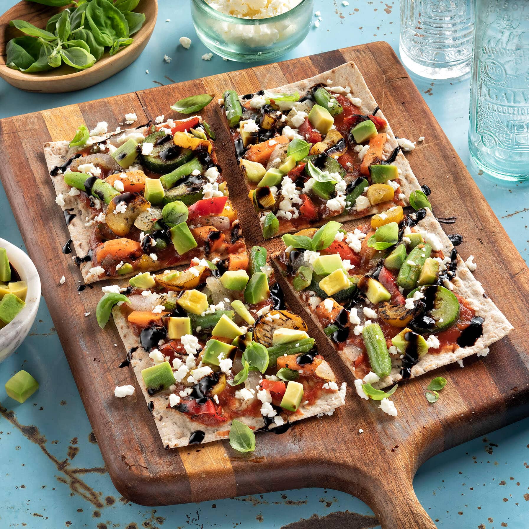 Mediterranean Roasted Vegetable Flatbread Recipe