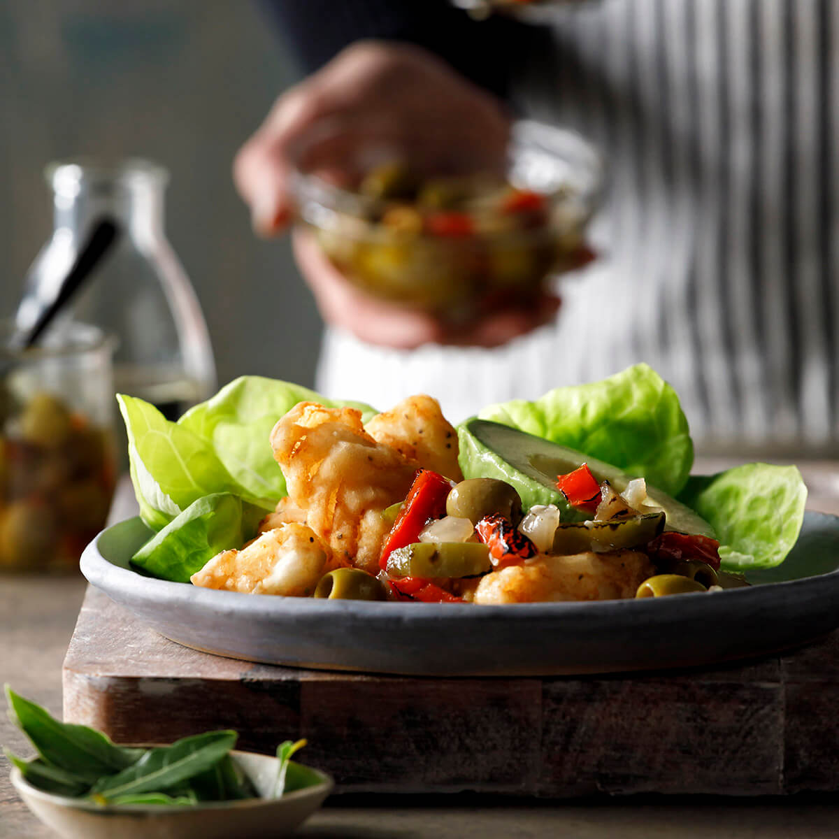 Pescao en Escabeche Salad