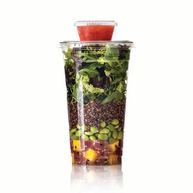 Red Quinoa Poke Cup Recipe