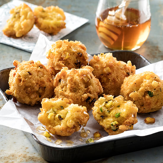 Sweet Spicy Corn Fritters