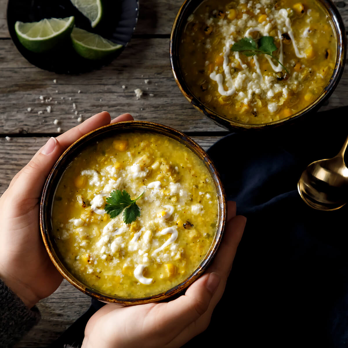Mexican Elote-Style Street Corn Soup Recipe