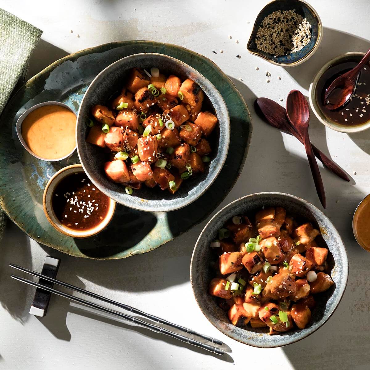 Korean Spiced Roasted Sweet Potatoes Recipe