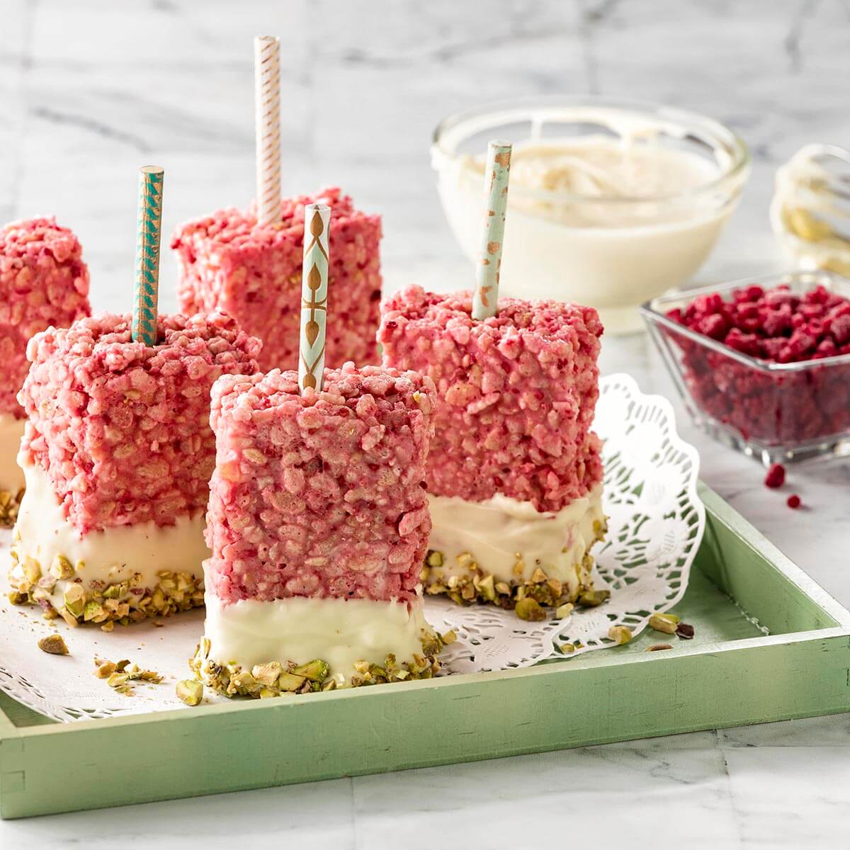 Raspberry Rice Krispie Treats Recipe