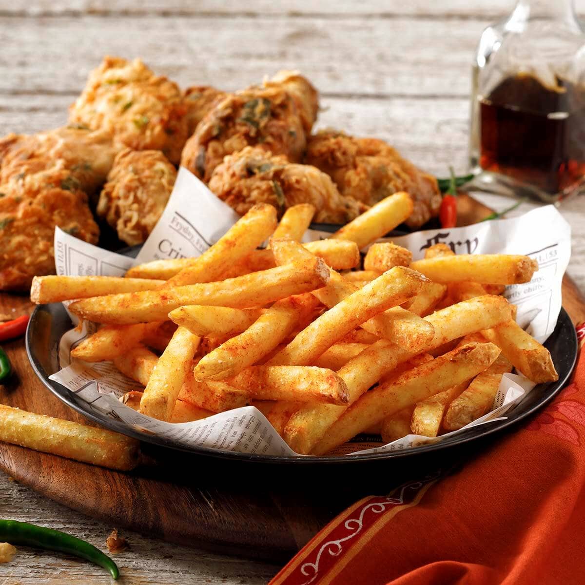 South African Fried Chicken with Slap Chips Recipe | Simplot Foods