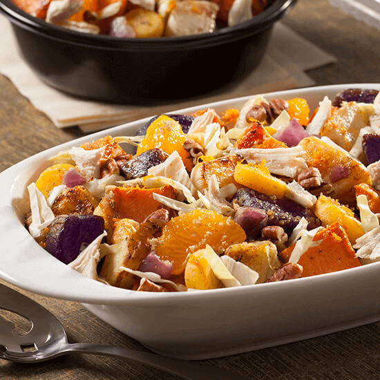 Roasted Root Vegetables with Chicken Cabbage and Citrus