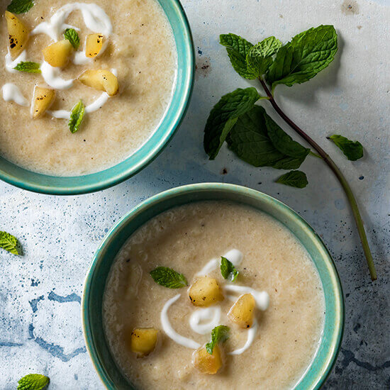 Chilled Apple Ginger Soup