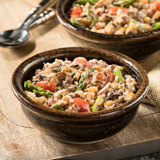 Hearty Grains and Wild Mushroom Vegetable Ragout