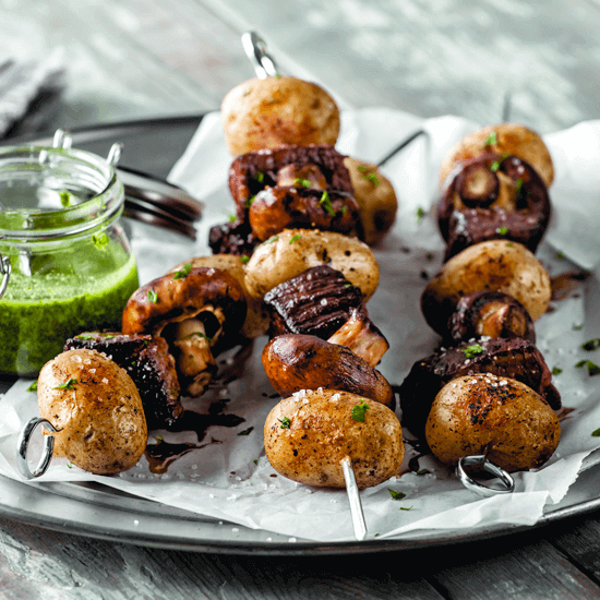 Steak Potato Skewers With Avocado Chimichurri Recipe Simplot Foods