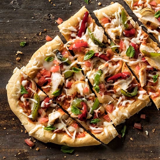 Roasted Vegetable and Chicken Pizza Recipe Simplot Foods