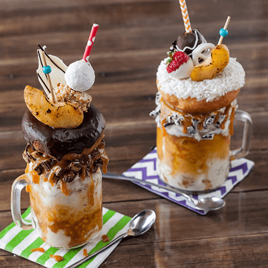 Ultimate Salted Caramel Fuji Apple Donut Shake