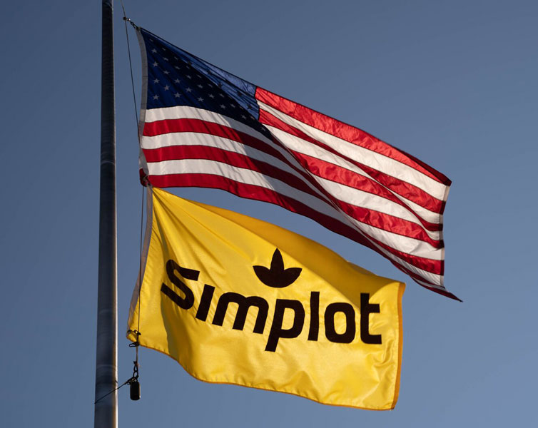 Simplot and US Flags