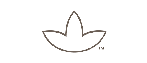 Simplot Gray Outline Leaf Logo