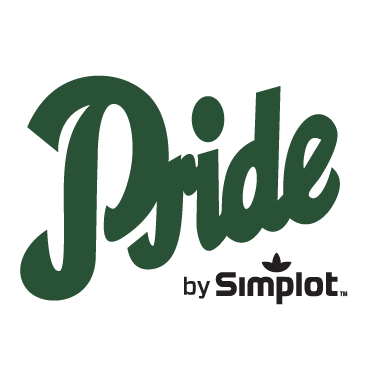 Graphic of J.R. Simplot Company Simplot Pride brand animal feed logo.