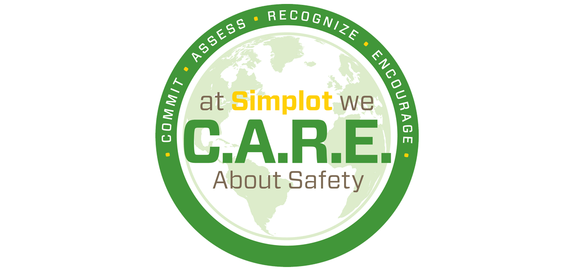 Image of Simplot Safety framework C.A.R.E. program graphic.