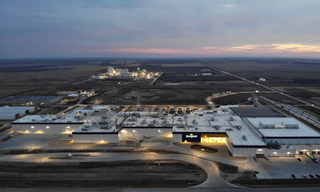 Aerial View of Portage la Prairie Potato Processing Facility