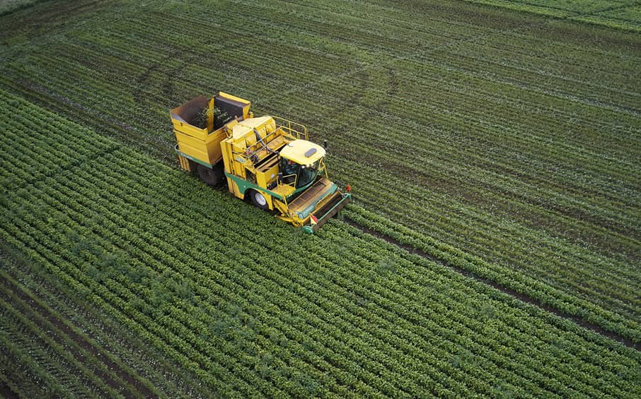 Tractor in a field in Australia