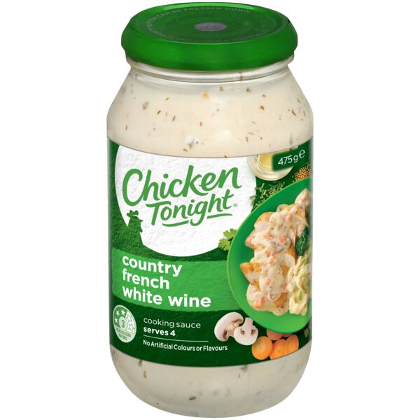 Chicken Tonight Country French White Wine Cooking Sauce 475g