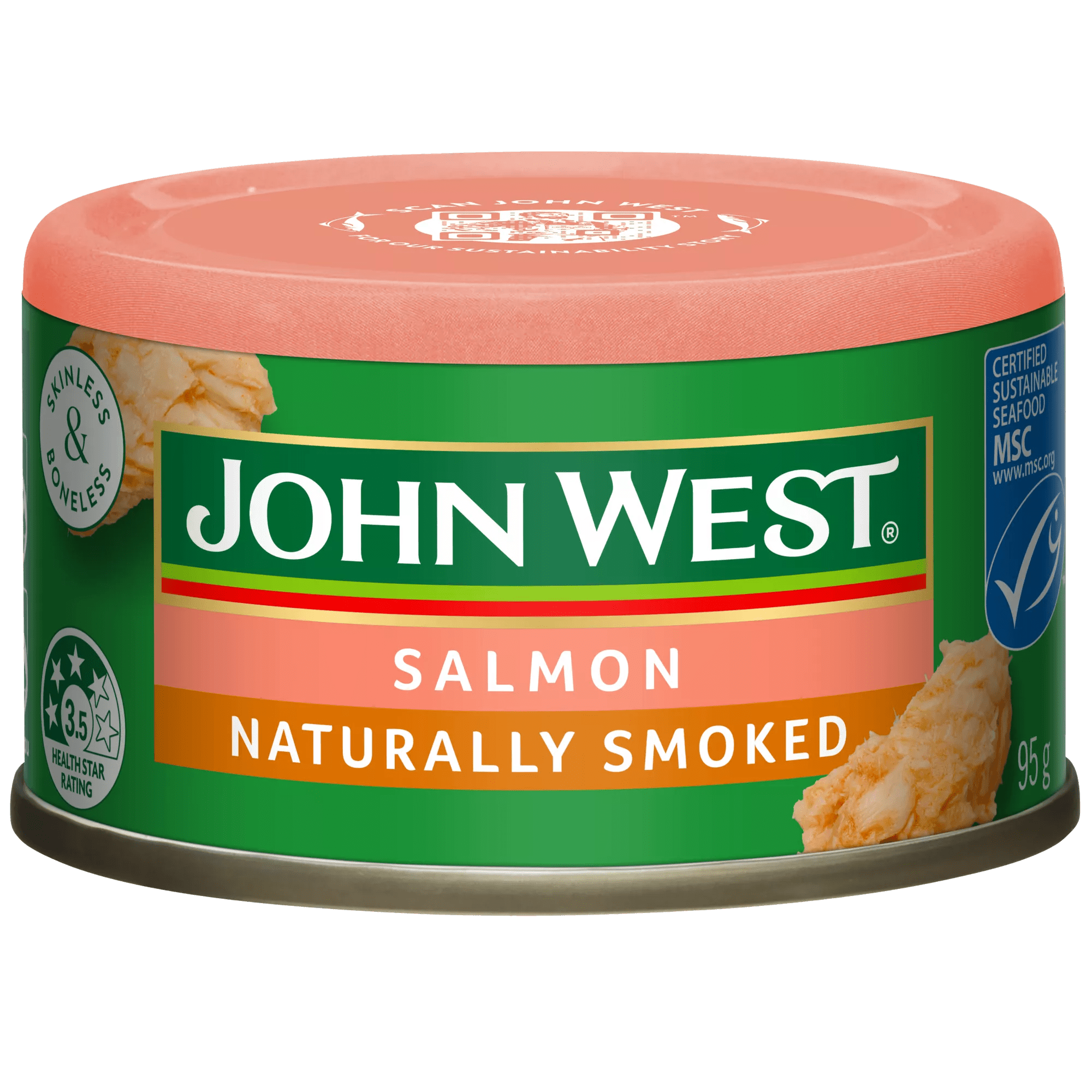 John West Salmon Tempters Naturally Smoked 12x95g