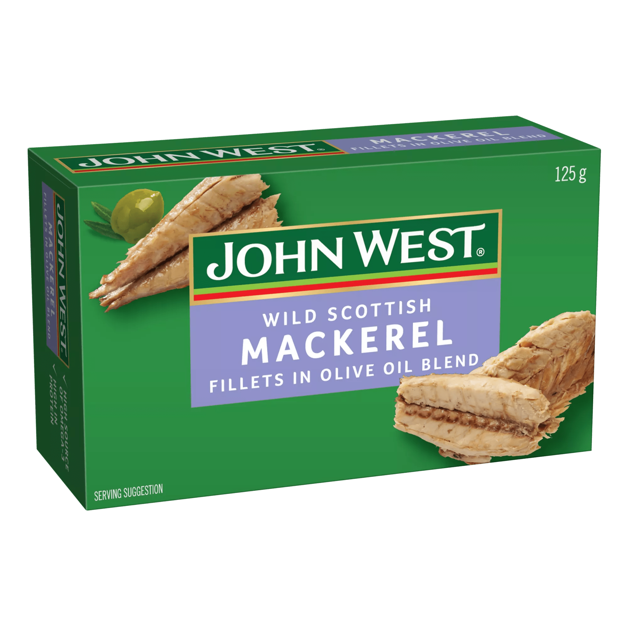 John West Wild Scottish Mackerel in an Olive Oil Blend 125g