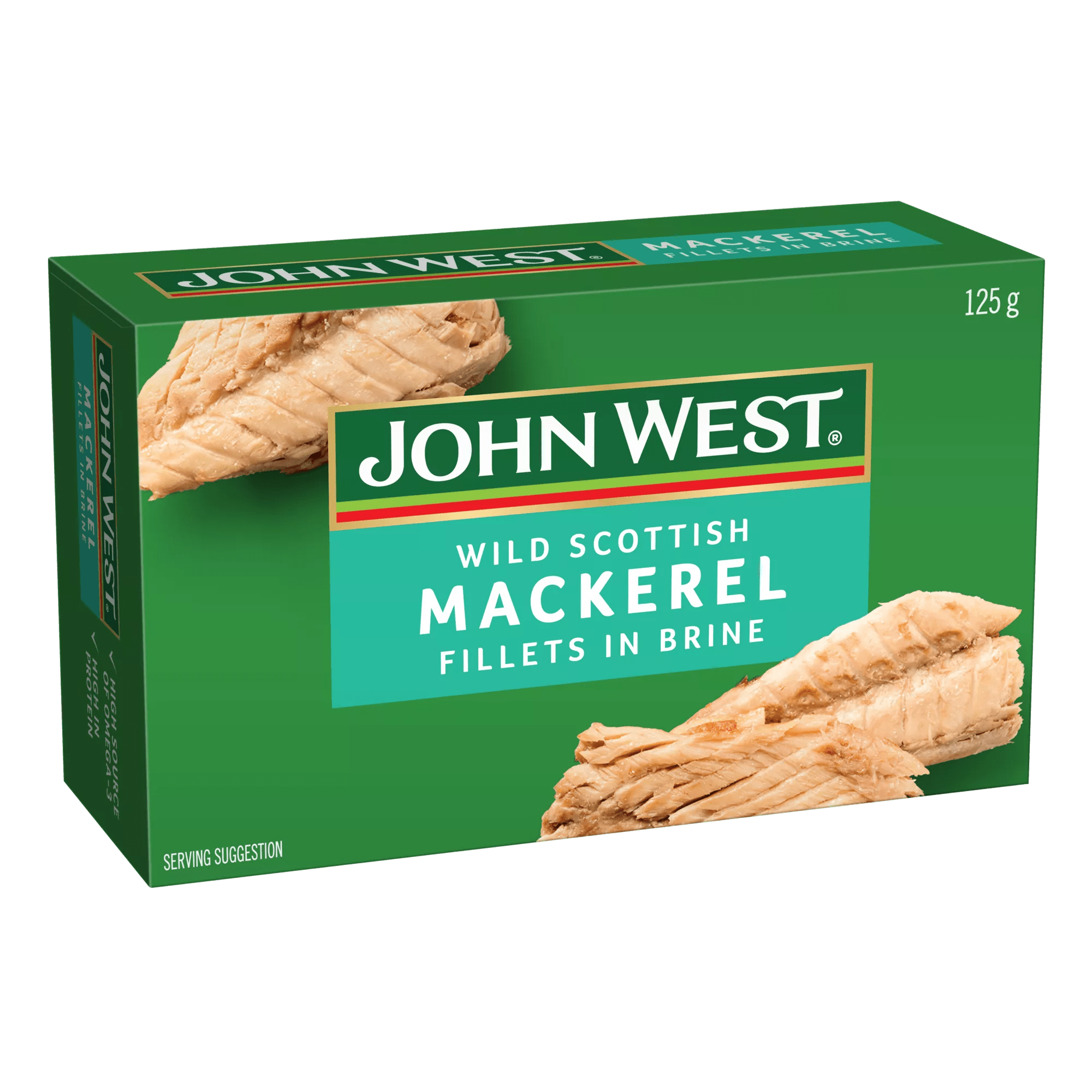 John West Wild Scottish Mackerel in Brine 125g