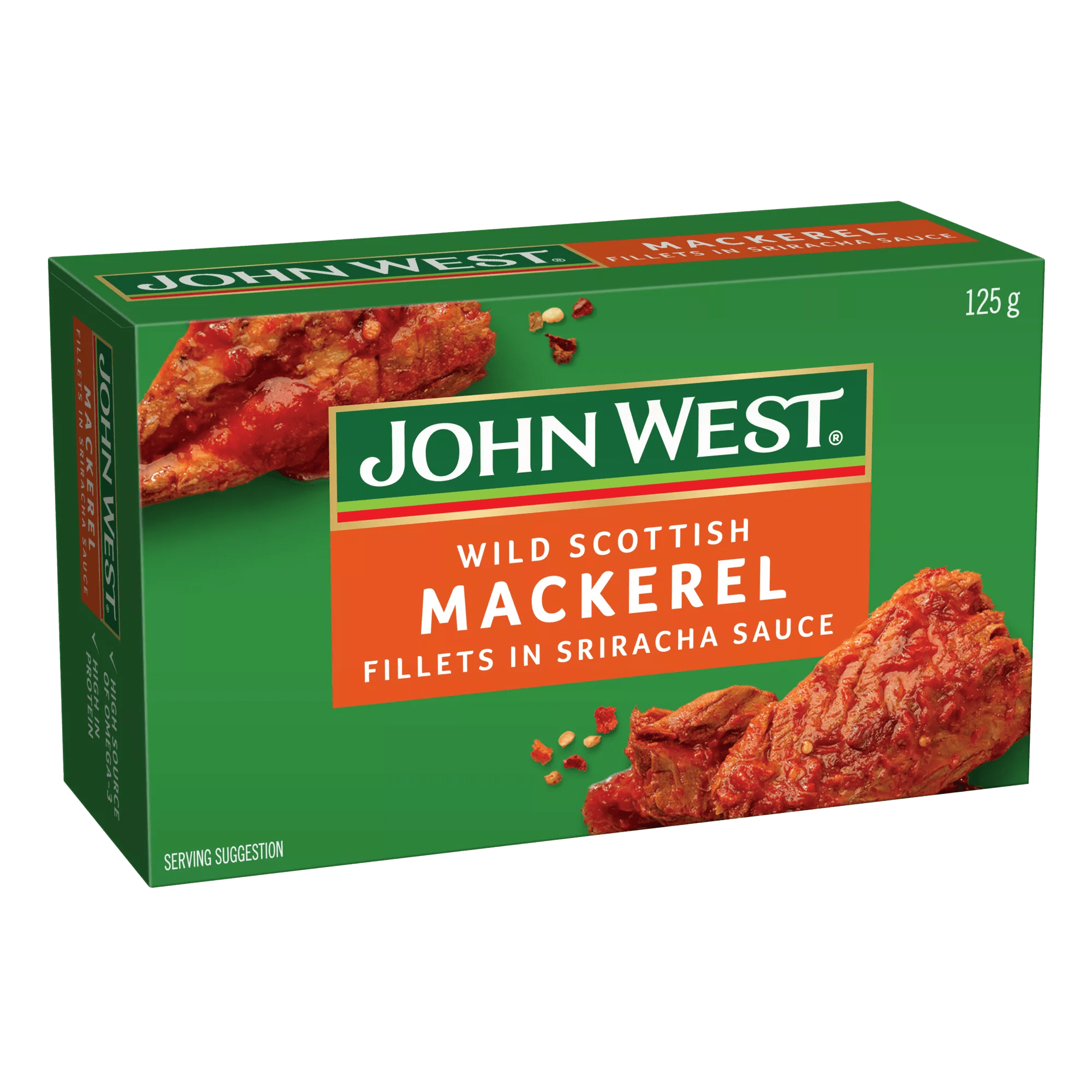 John West Wild Scottish Mackerel in Sriracha Sauce 125g