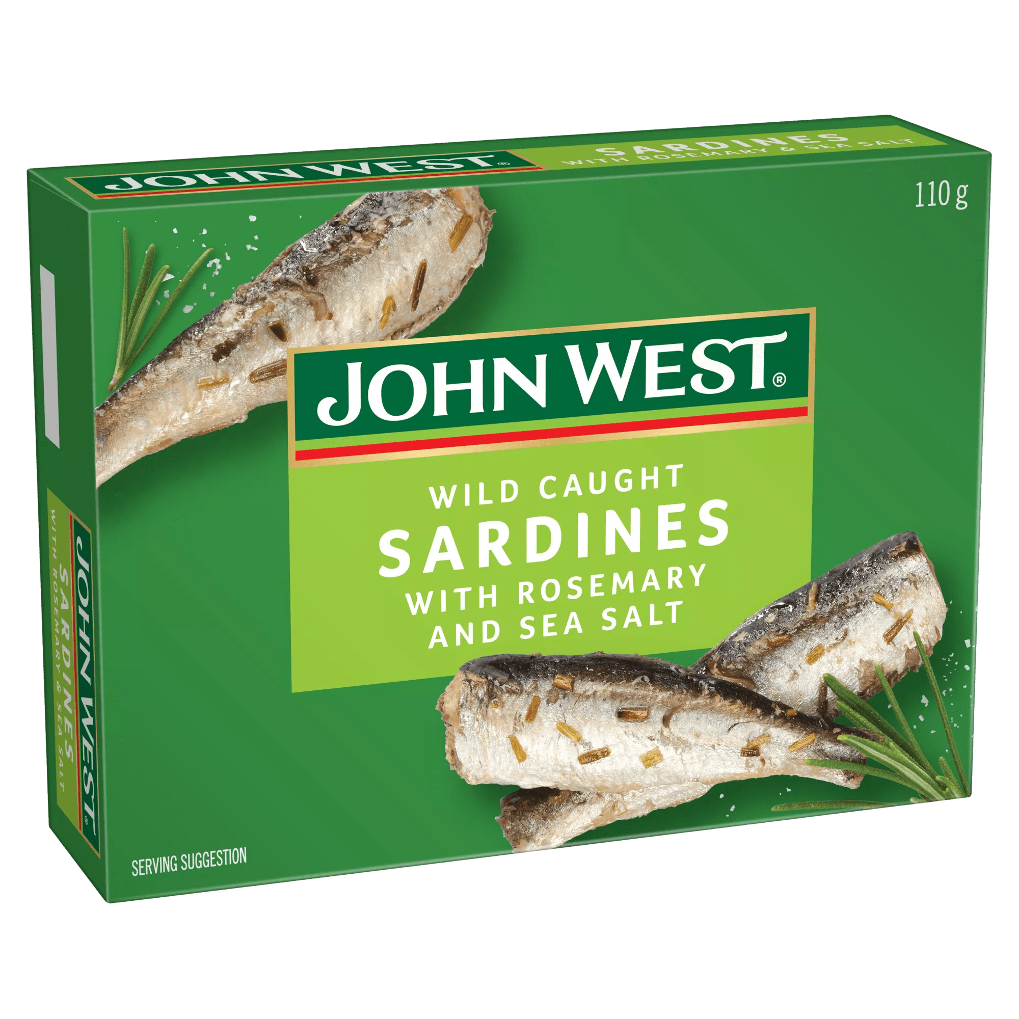 JW Sardines Rosemary & Sea Salt 20x110g           