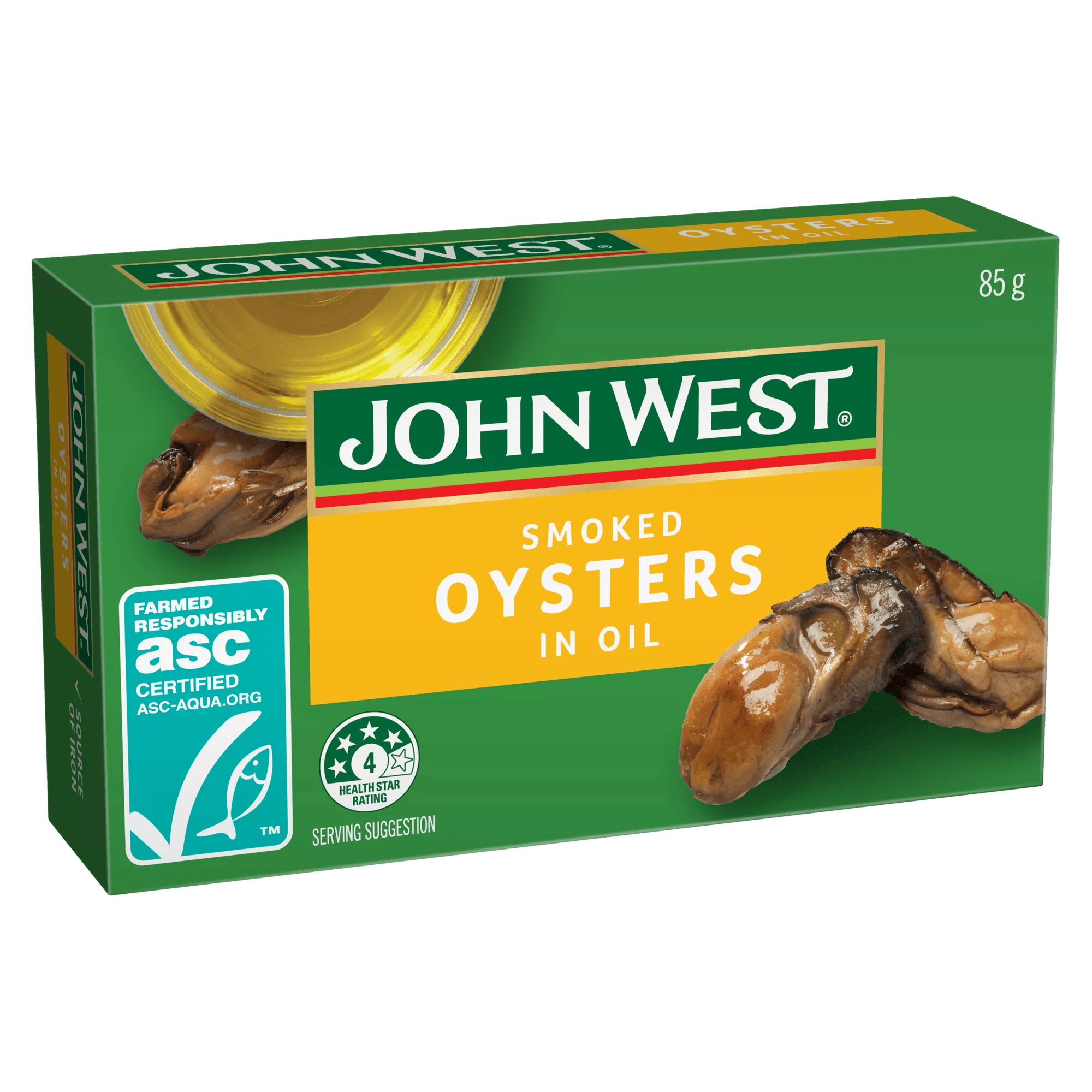 John West Smoked Oysters in Vegetable Oil 85g