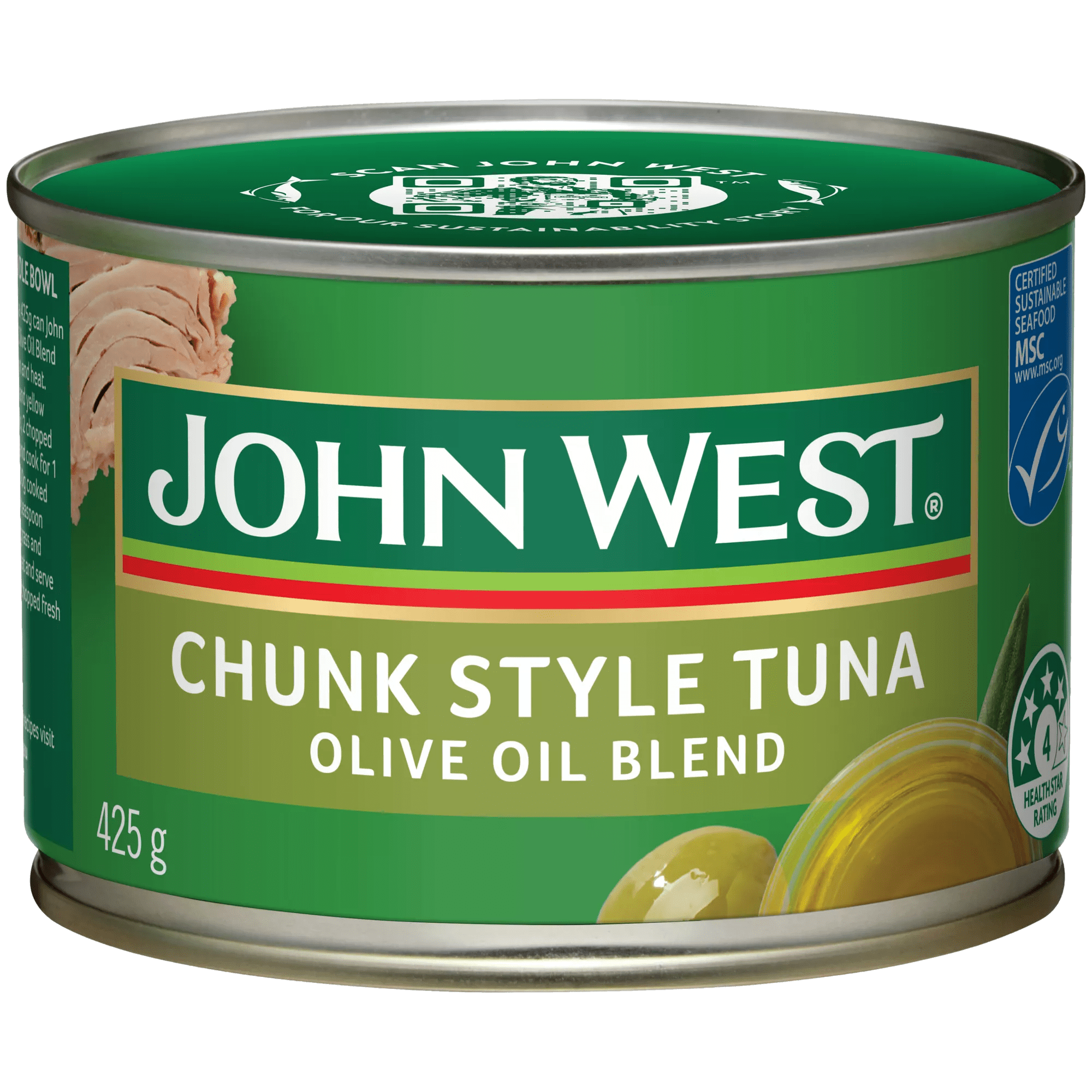 JW Tuna Olive Oil Blend 12x425g                                                      