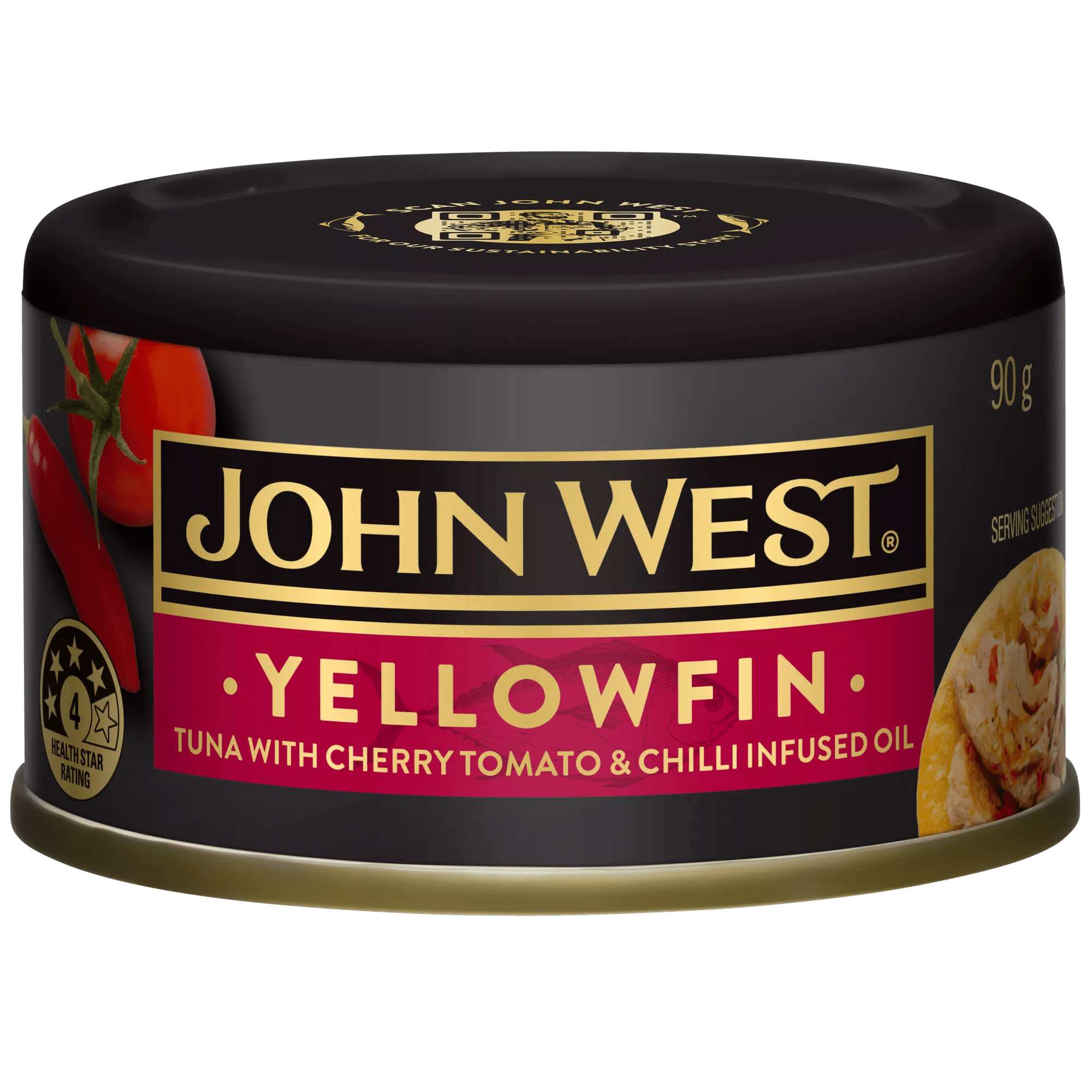 John West Yellowfin Tuna Cherry Tomato & Chilli 12x90g               