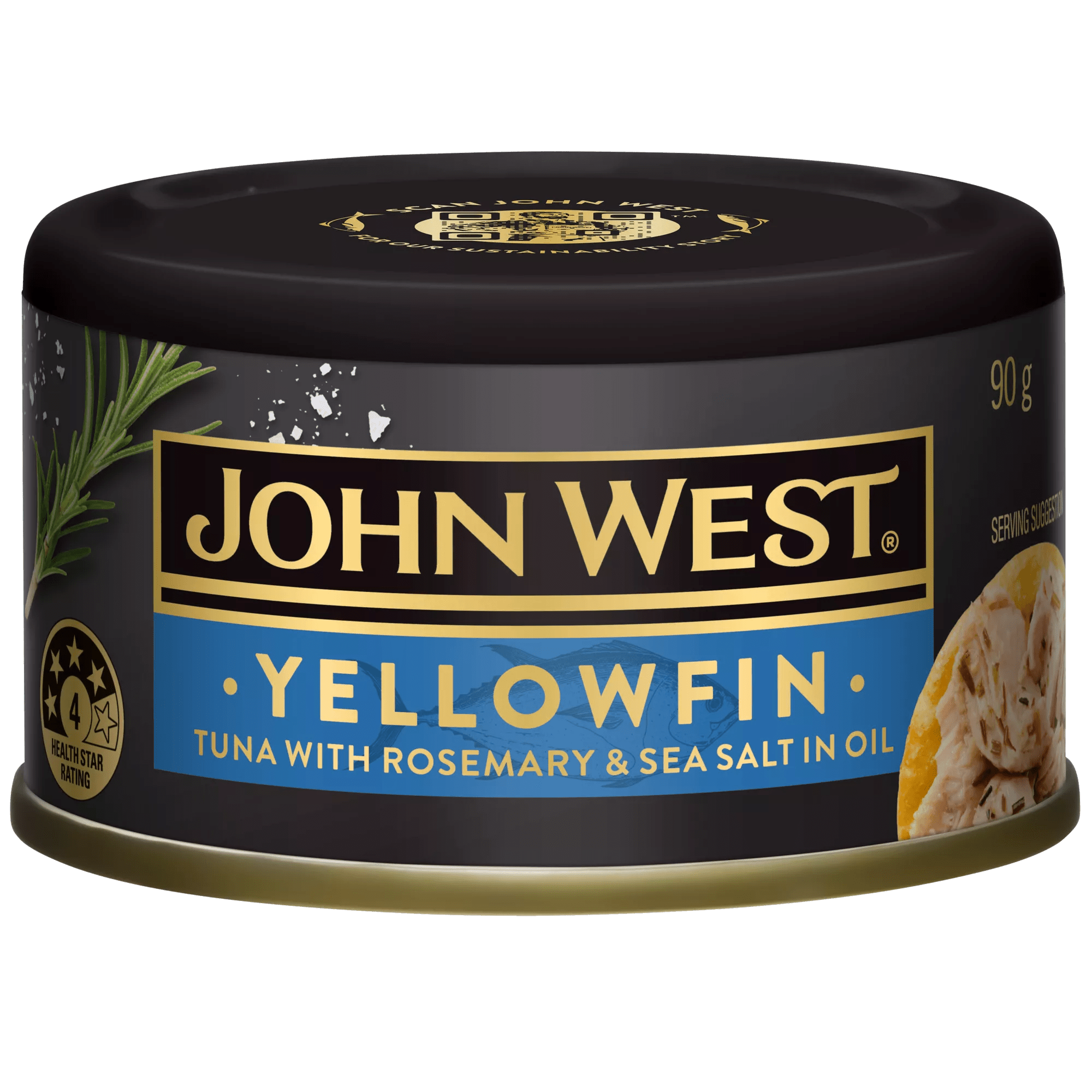 John West Yellowfin Tuna Rosemary & Sea Salt 12x90g               