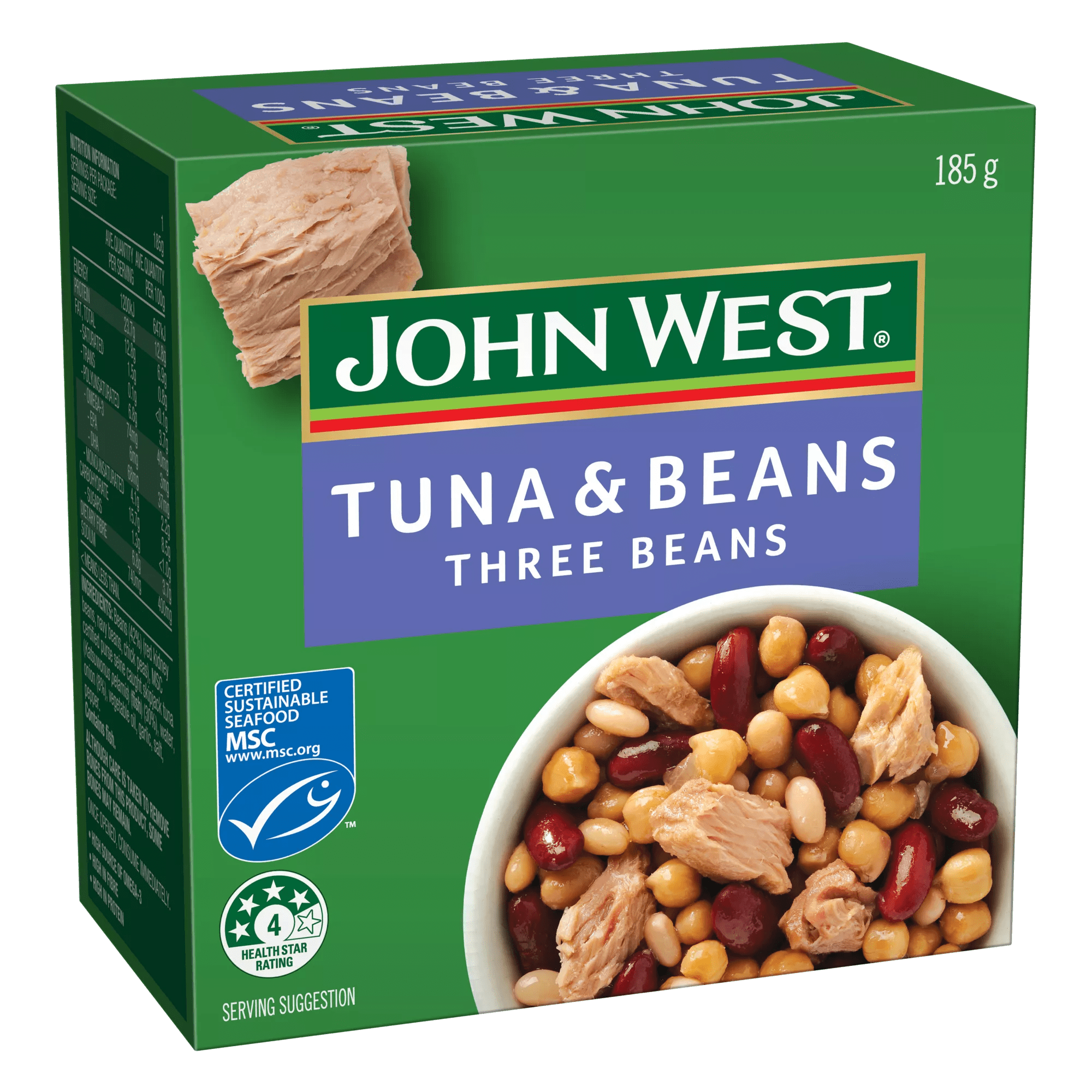 John West Tuna & Beans Three Beans 7x185g