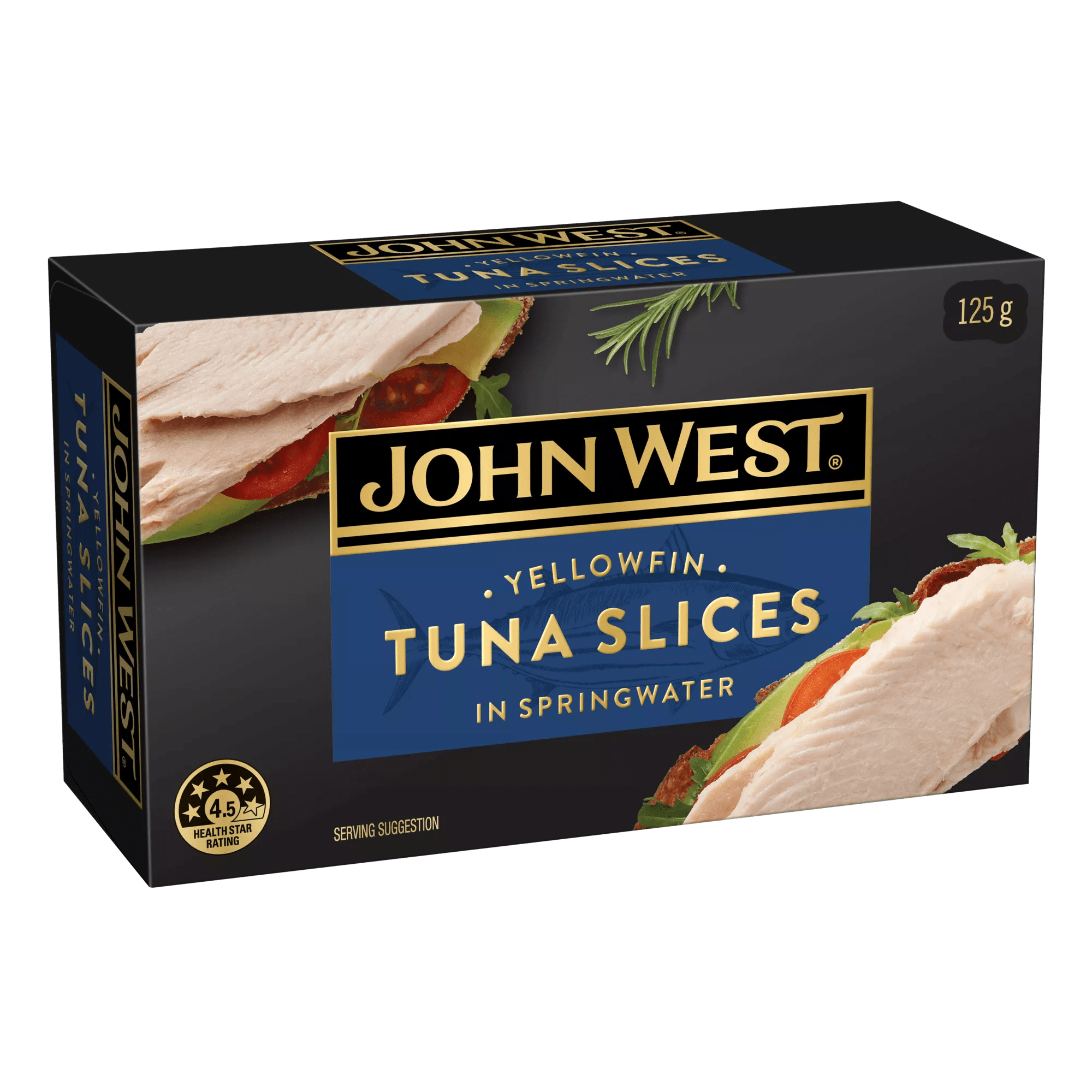 JW Yellowfin Tuna Slices Springwater 12x125g                