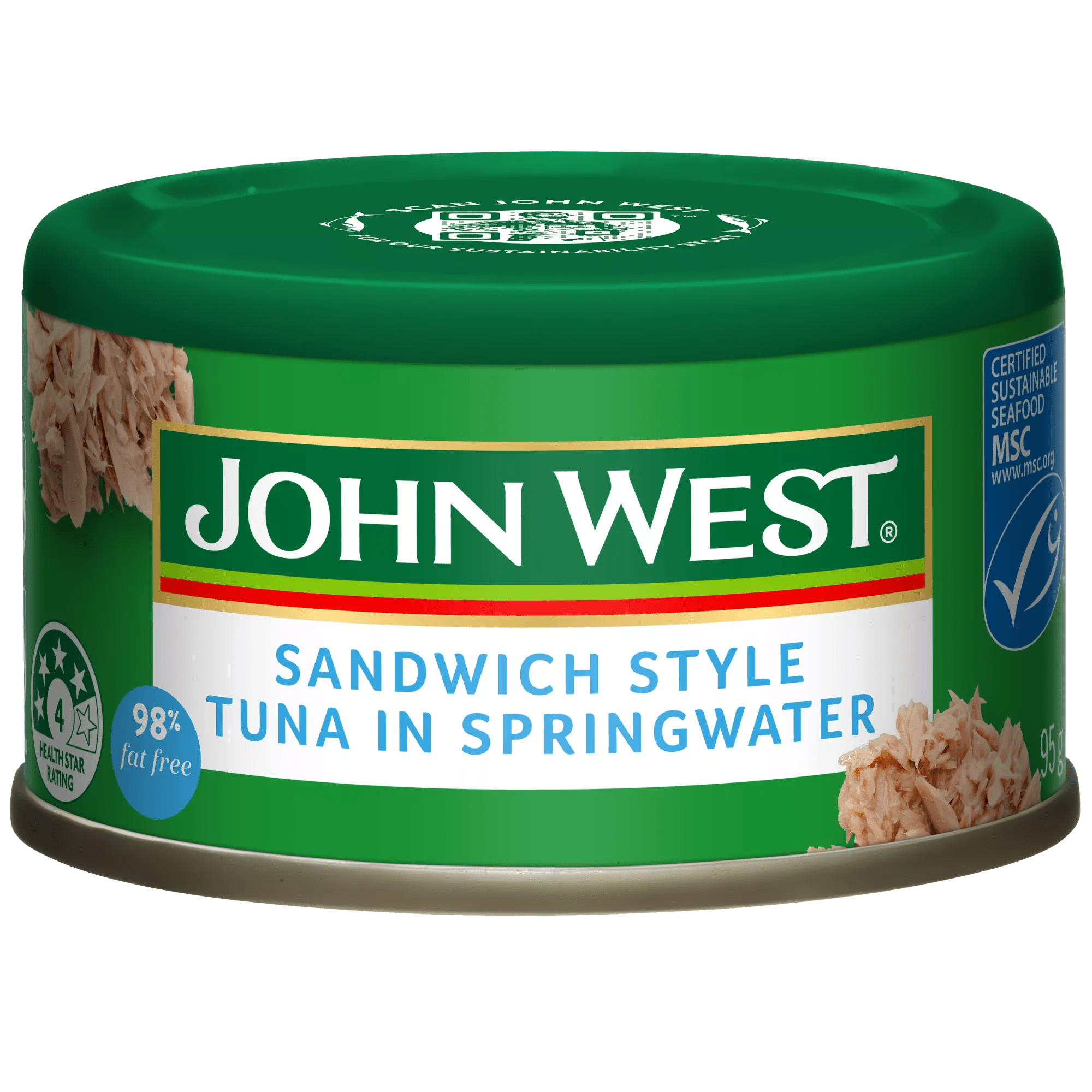 JW Tuna Light Sandwich-Style Springwater 24X95g               