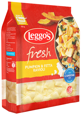 Roasted pumpkin and feta ravioli - 630g