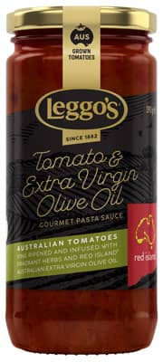 Leggo's Tomato & Extra Virgin Olive Oil Gourmet Pasta Sauce 390g