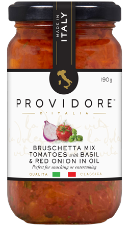 13450 Bruschetta Mix Tomatoes with Basil and Red Onion in Oil