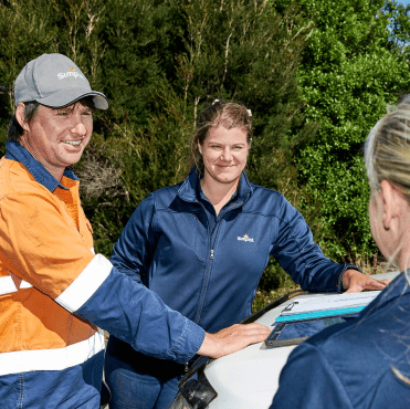 Simplot employees talking