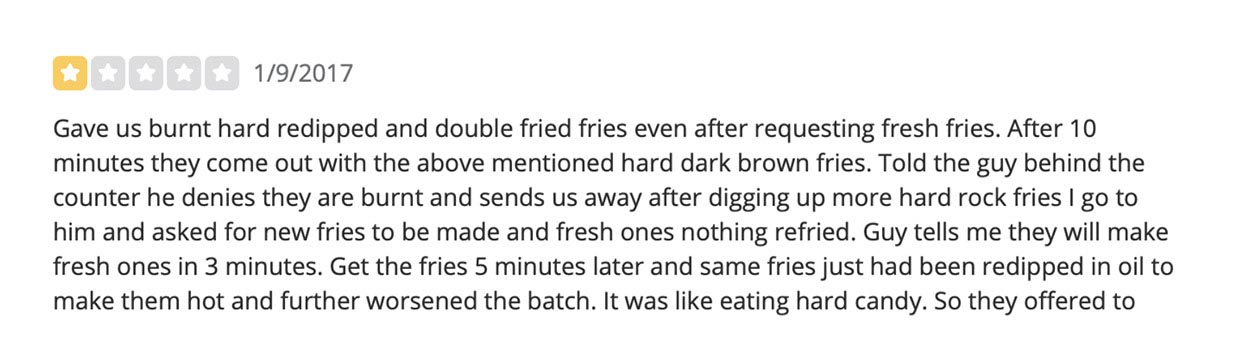 Fry Reviews Redipped Fries